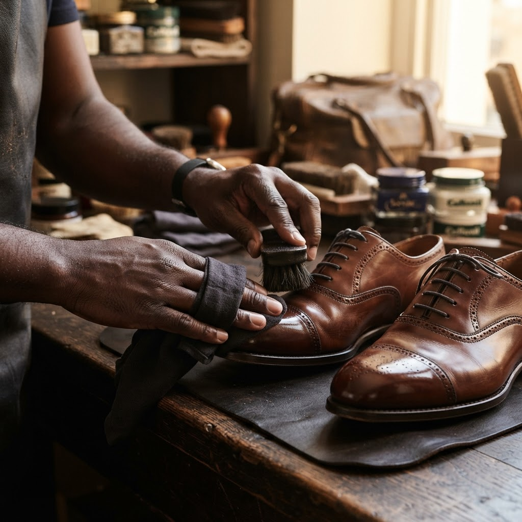 Shoe polishing service